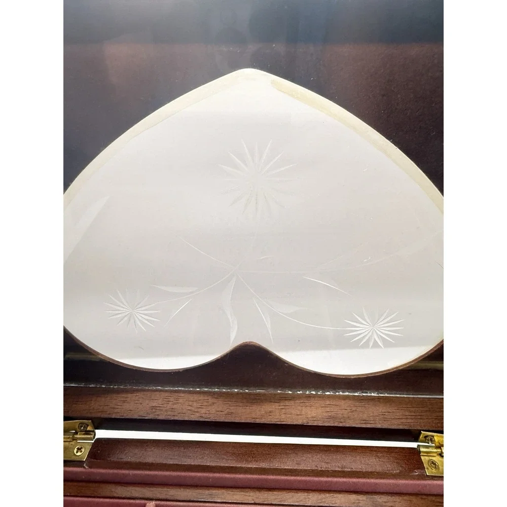 Vintage Mele Heart Jewelry Box 90s Y2K Cottagecore Coquette Keepsake, Floral